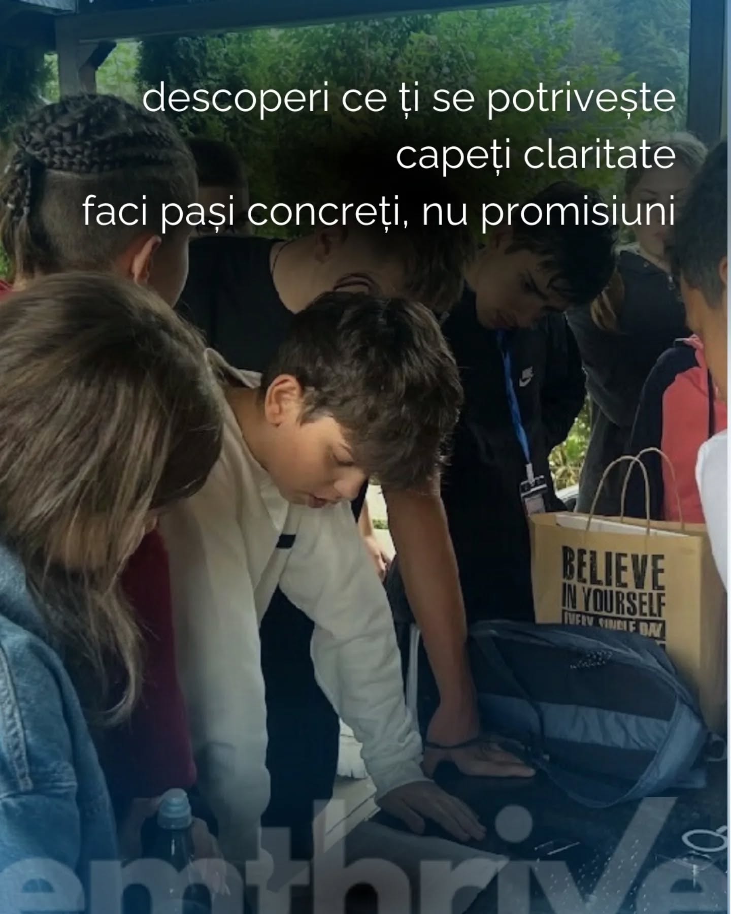 tabere de dezvoltare personală pentru adolescenți